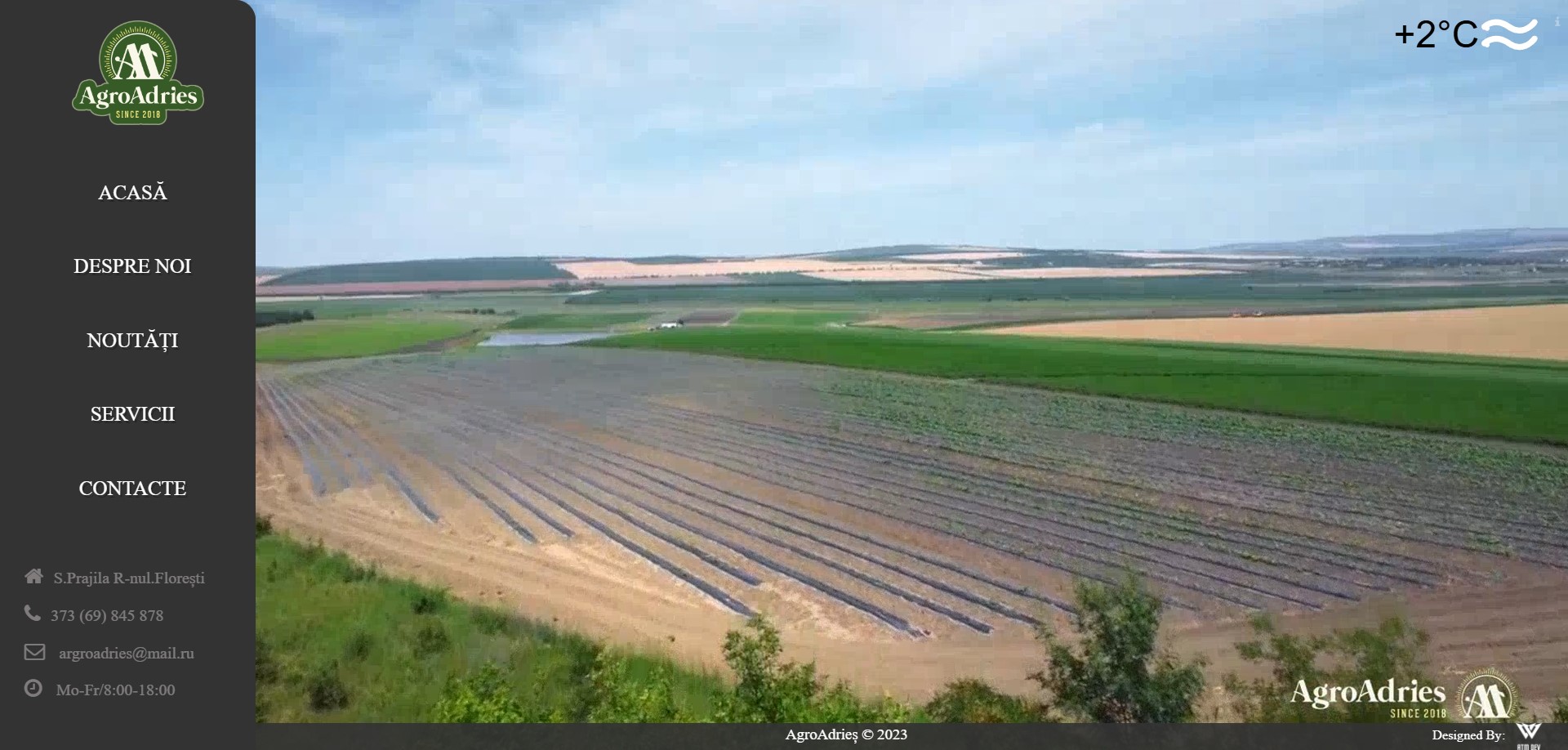 AgroAdries – proiect web realizat de ARTYONIX