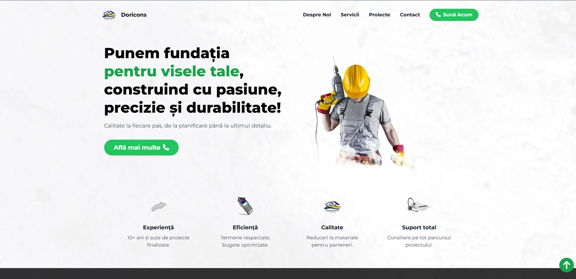DoriCons – proiect web realizat de ARTYONIX