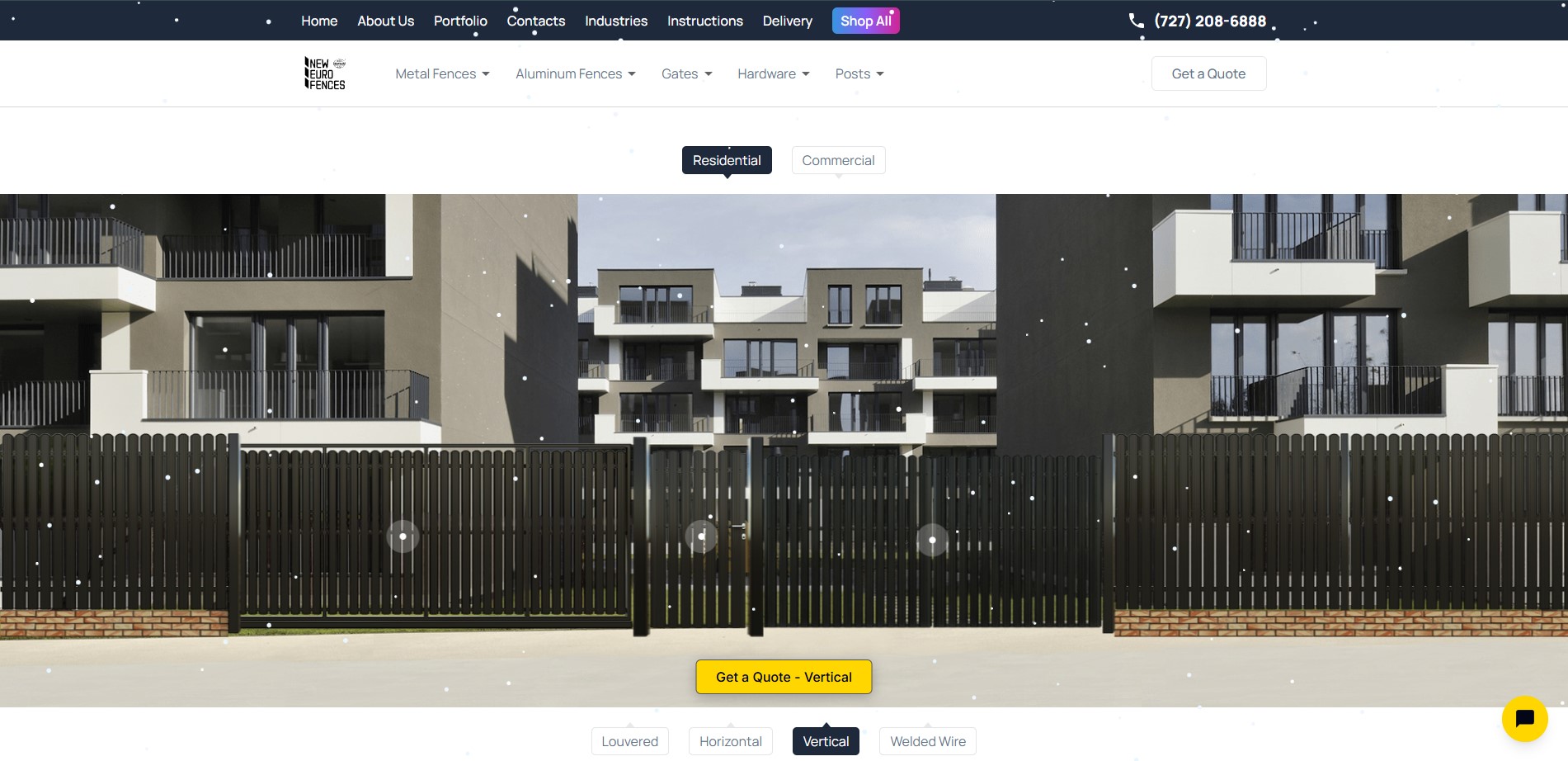 NewEuroFences – proiect web realizat de ARTYONIX